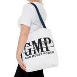 GMP "God Money Power" Graphic Tote Bag – Faith & Hustle Everyday Carry