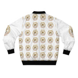 Bomber Jacket — Gold Emblem Repeat AOP