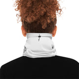 Neck Gaiter — "God Money Power" Winter Face Scarf, Warm Drawstring Snood for Faith & Hustle