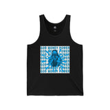 God Money Power Tank Top — Blue Graphic Faith & Hustle Sleeveless Shirt