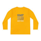 Youth Long Sleeve Tee — GMP GOD Money Power Graphic