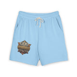 Fleece Sweat Shorts — 'God Money Power' Vintage Emblem
