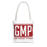 GMP Tote Bag — God Money Power Red Logo All-Over Print Tote