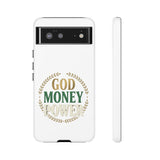 Phone Case — "God Money Power" Inspirational Religious Design