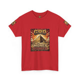Graphic Tee — "God Money Power" Pyramid Vintage Religion Streetwear