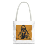 Religious Graphic Tote Bag — "God Money Power" Spiritual Streetwear Tote