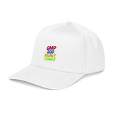 Mid Profile Baseball Cap — "GMP God Money Power" Embroidered Trucker Hat