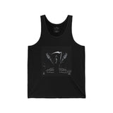 Grim Reaper Wings Tank Top — Dark Gothic Scythe Graphic Sleeveless Shirt