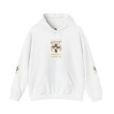 Money Power Hoodie — Gold Coin Stack Graphic Hooded Sweatshirt