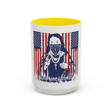 God, Money, Power Coffee Mug — Patriotic Street Art Accent Mug (11/15oz)