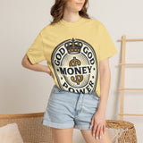God Money Power T-Shirt — Crown Emblem Graphic Tee (God • Money • Power)
