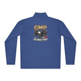 GMP Eagle Quarter-Zip Pullover — "God Money Power" Graphic