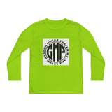 Youth Long Sleeve Tee — "GMP" Good Money Power Circular Logo
