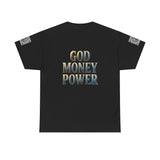 God Money Power Tee — Graphic Faith & Wealth Statement T‑Shirt