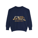 GMP "God Money Power" Sweatshirt — Gold Foil Graphic Crewneck