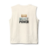 God Money Power Muscle Tank — Inspirational Faith & Hustle Graphic Tank Top