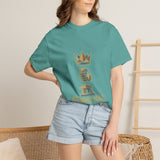 God Money Power T-Shirt — Crown & Coins Faith-Inspired Graphic Tee