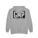 GMP "God Money Power" Zip Hoodie — Bold Faith & Hustle Full‑Zip Sweatshirt
