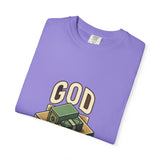 God Power T-Shirt — Faith Graphic Tee with Vintage Tank Illustration