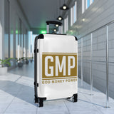 GMP 'God Money Power' Carry-On Suitcase — Bold Religious Travel Luggage