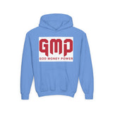 Youth Hoodie - GMP (God Money Power) Bold Red Graphic