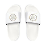 Men's White Slide Sandals — Removable Strap Comfort Slides