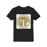 GMP Circle Youth Tee — “God Money Power” Gold Logo Kids T-Shirt