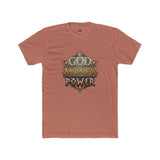 T‑Shirt — "God Money Power" Vintage Crest Graphic Tee
