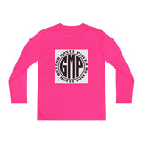 Youth Long Sleeve Tee — "GMP" Good Money Power Circular Logo