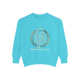 Gold Monogram Logo Sweatshirt — "GMP" Circle Graphic Crewneck