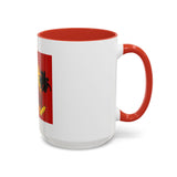 God Money Power Coffee Mug — Bold Red Retro Palm Design (11/15oz)