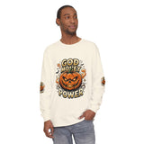 God Money Power- Halloween Pumpkin Long Sleeve Tee