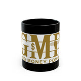 Gold GMP Logo Black Coffee Mug — Good Money Power 11oz/15oz