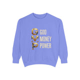 Sweatshirt — G.M.P. Gold Logo "God Money Power" Casual Graphic Sweatshirt