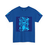 God Money Power Graphic Tee — Blue Urban Streetwear T-Shirt