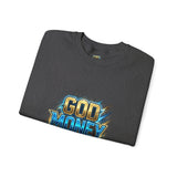 God Money Power Crewneck Sweatshirt — Bold Faith & Hustle Graphic Pullover