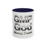 GMP God Money Power Chrome Accent Coffee Mug (11/15oz)