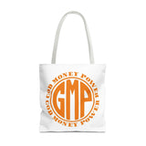 Tote — GOD MONEY POWER (GMP) Orange Logo All-Over Print