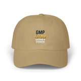 GMP GOD Embroidered Dad Cap — Classic White Baseball Hat