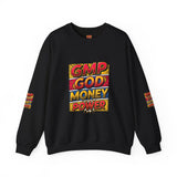 GMP God Money Power Graphic Crewneck Sweatshirt