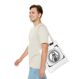 Tote Bag — "God Money Power" Retro Saint Graphic Tote
