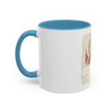 God Money Power Pyramid Accent Coffee Mug — Inspirational Wealth & Faith Ceramic Mug