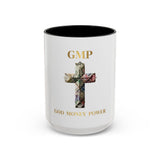 God Money Power Coffee Mug – GMP Cross Design (11oz & 15oz)