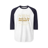 Raglan Shirt - "Put God First, Hustle for the Money, Put Yourself in Power" Motivational Faith Tee