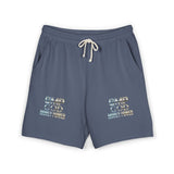Fleece Sweat Shorts — 'GMP GOD' Marble Text Casual Lounge Shorts