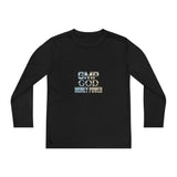 Youth Long Sleeve Tee — 'GMP GOD Money Power' Graphic