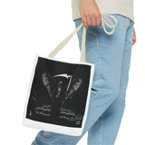 Angel Of Death Grim Reaper Wings Tote Bag — Gothic Scythe Design