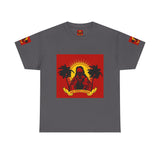 Surf Saint T‑Shirt — Vintage Palm Beach Vibes ("Our Savior Protects" Banner)