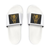Men's Slide Sandals with Gothic Skull Graphic – Removable-Strap Comfort