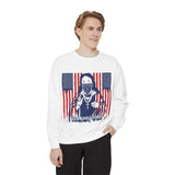 God Money Power Sweatshirt — Patriotic Bandana Graphic Crewneck